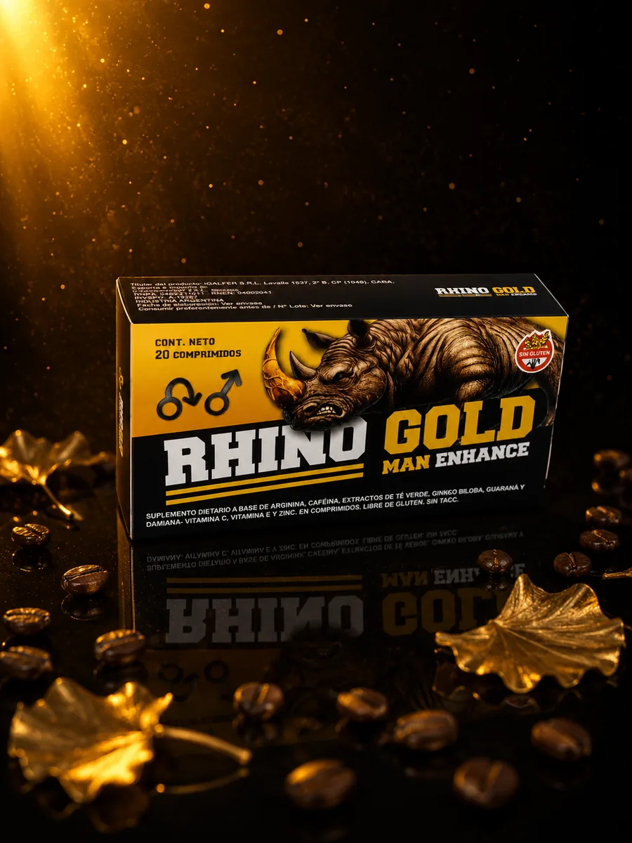 Rhino Gold — suplemento dietario, caja x 20 comprimidos