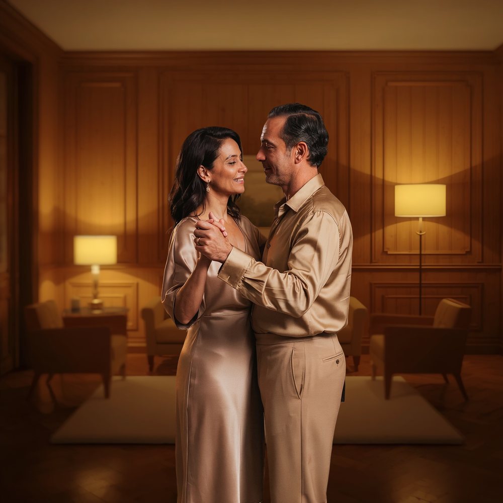 Pareja disfrutando un momento juntos